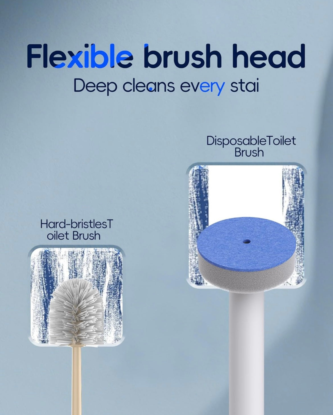 Disposable Wall-Mounted Toilet Brush 🫧✨