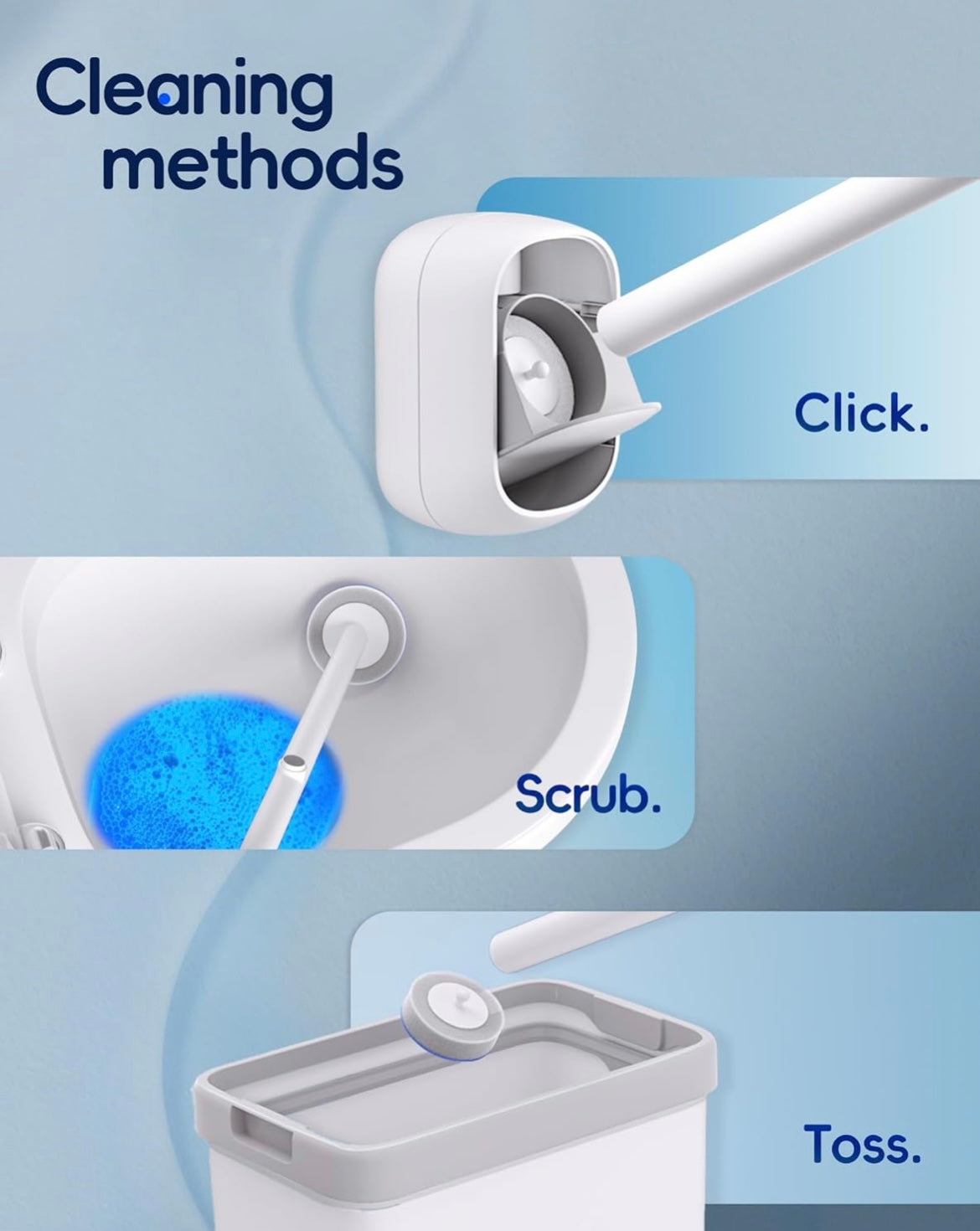 Disposable Wall-Mounted Toilet Brush 🫧✨